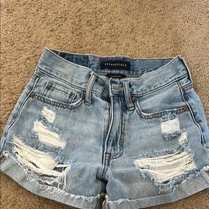 Aeropostale Women's Blue Denim Shorts